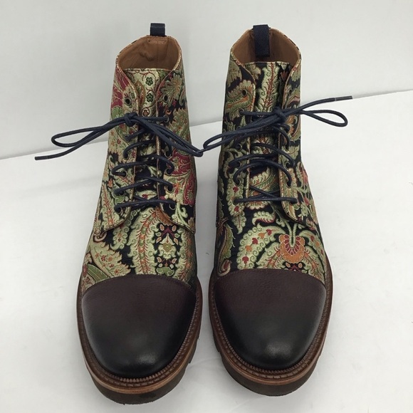TAFT Men’s NWOT Jack Boot Kashmir Pattern Made in Spain Size EU 44.5 - US 11.5 main image 5